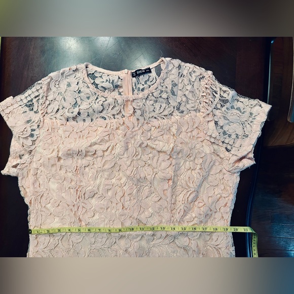 SHEIN Coral Lace cocktail dress - Picture 7 of 8